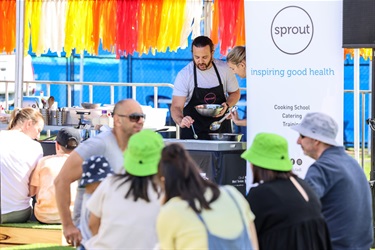 Sprout cooking demonstration