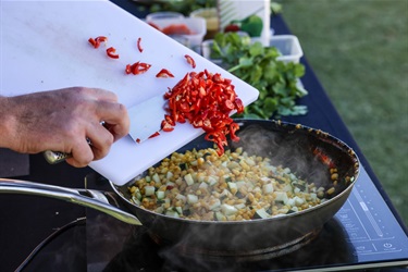 Sprout cooking demonstration