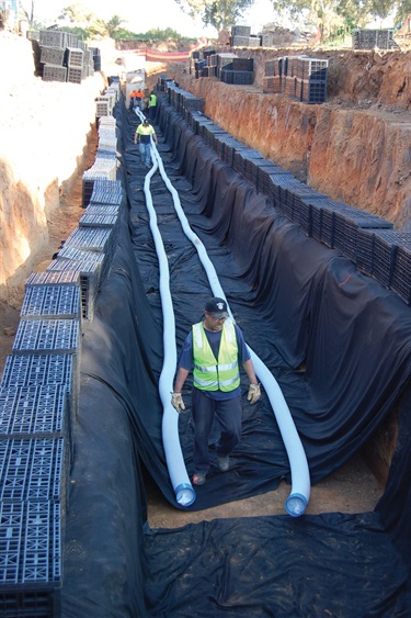 Stormwater detention Underdale