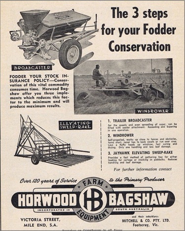 Horwood Bagshaw Farm equipment