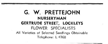 Gertrude Street - G. W. Prettejohn Nursery