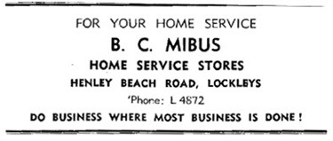 Henley Beach Road - B. C. Mibus Home Service Store