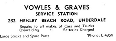 262 Henley Beach Road - Vowles & Graves Service Station
