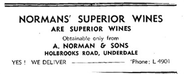 Holbrooks Road - A. Norman & Sons Wines