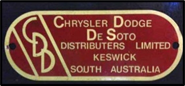 Chyrsler Dodge Plate Keswick