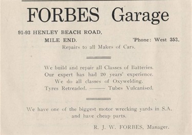 91-93 Henley Beach Road - Forbes Garages