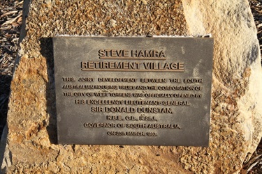 Steve Hamra plaque