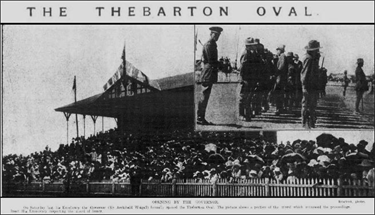 Opening Thebarton Oval Chronicle 5 Nov 1921 p30